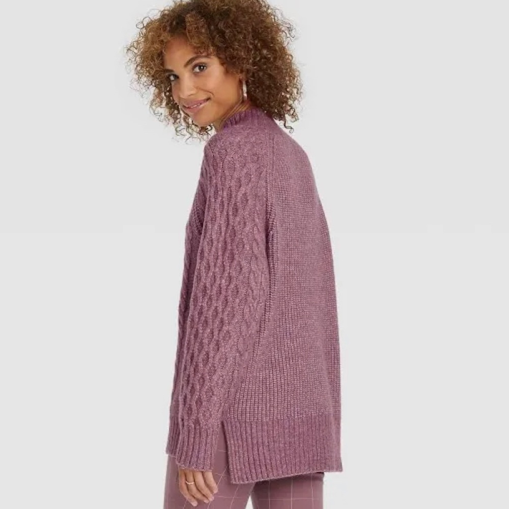 A New Day Mock Neck Pullover Sweater